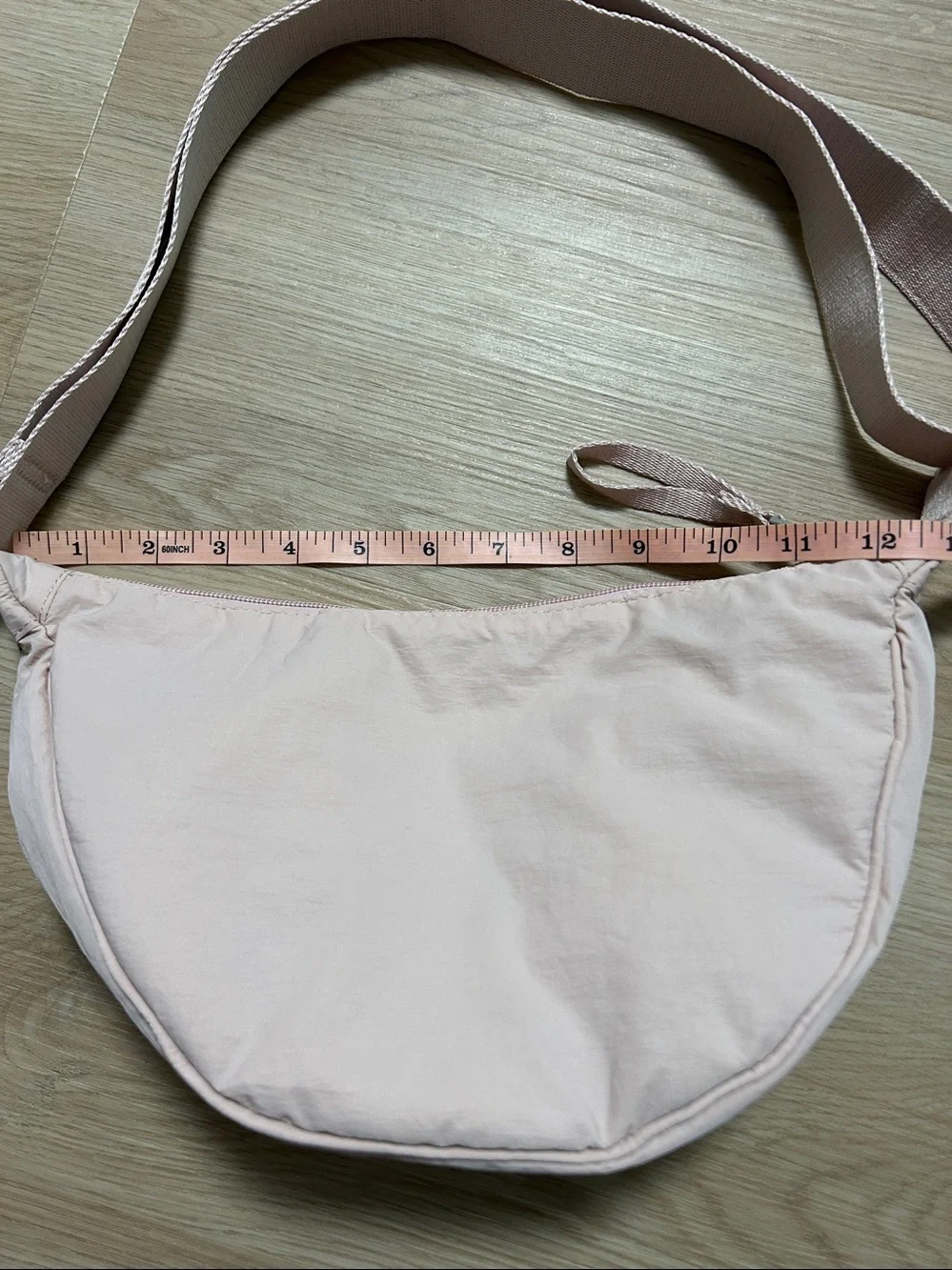 BESMART Small Nylon Crescent Crossbody Bag for Women Waterproof Crescent Sling